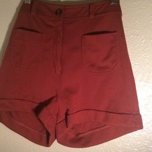 Burnt Orange High waist Papaya shorts